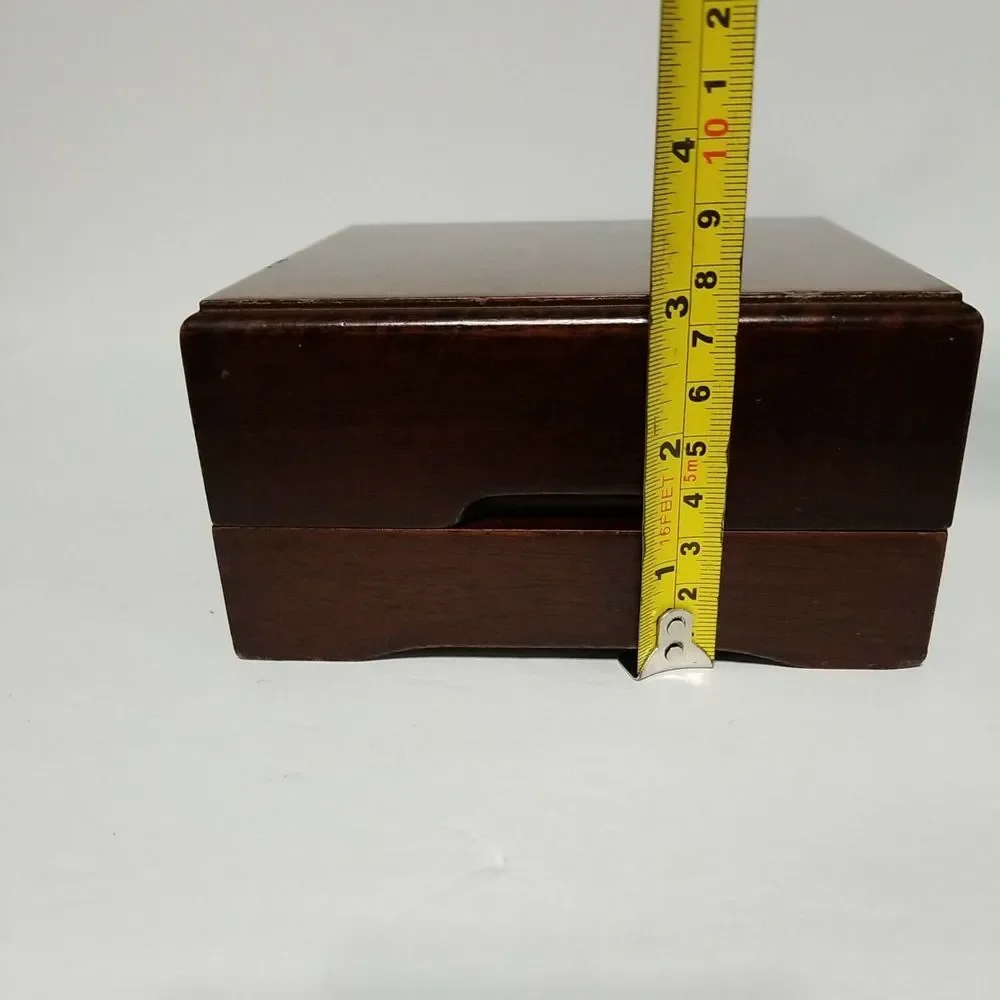 John Poole - England -‎ Desk Clock  Wooden Box Tested